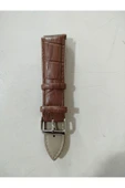 Deri Kordon Saat Kayışı Kahverengi Renk 22 Mm Dkk22 - 1