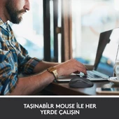 Logıtech M220 Sessiz Kompakt Kablosuz Mouse-Siyah 910-004878 - 5