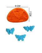 ŞEKER HAMUR KALIBI SİLİKON KELEBEKLER 7*9 - 1