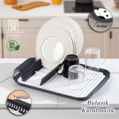 Porsima 1213 Çok Amaçlı Bulaşık Tepsisi Bulaşıklık Tezgah Üstü Kurutmalık Durulama Matı Bulaşık Sepeti - 1