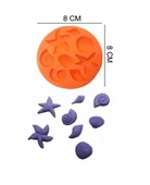 ŞEKER HAMUR KALIBI SİLİKON DENİZ KABUKLARI 8*8 CM - 1
