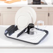 Porsima 1213 Çok Amaçlı Bulaşık Tepsisi Bulaşıklık Tezgah Üstü Kurutmalık Durulama Matı Bulaşık Sepeti - 2