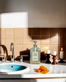 Cam Sıvı Sabunluk - Dekoratif Büyük Boy Dispenser - Kalın Cam - 500 ML - 4