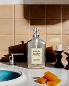 Cam Sıvı Sabunluk - Dekoratif Büyük Boy Dispenser - Kalın Cam - 500 ML - 2