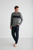 U.S. Polo Assn. 18725 Erkek Yuvarlak Yaka Pijama Takım - 4