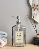 Cam Sıvı Sabunluk - Dekoratif Büyük Boy Dispenser - Kalın Cam - 500 ML - 3
