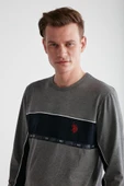 U.S. Polo Assn. 18725 Erkek Yuvarlak Yaka Pijama Takım - 5