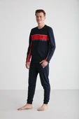 U.S. Polo Assn. 18725 Erkek Yuvarlak Yaka Pijama Takım - 9
