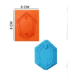 ŞEKER HAMUR KALIBI SİLİKON ÇERÇEVE YUVARLAK 6*8 CM - 1