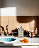 Cam Sıvı Sabunluk - Dekoratif Büyük Boy Dispenser - Kalın Cam - 500 ML - 1