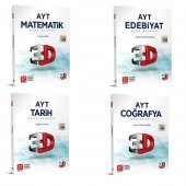 Çözüm 3D Ayt Matematik Edebiyat Tarih Coğrafya Soru Set 4 Kitap - 1