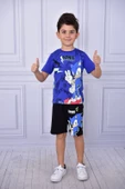 Super Sonic Yazlık Şortlu Alt Üst 2'li Takım Erkek Çocuk Mavi - 1