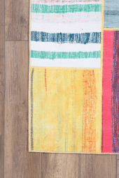 Artloop Patchwork Desenli Jazz Dekoratif Halı Multi Halı AL 48 - 2
