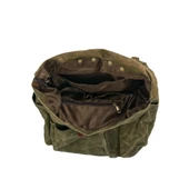 Retro Mumlu Kanvas Deri Büyük Outdoor Sırt Çantası (Yeşil) thumbnail 5