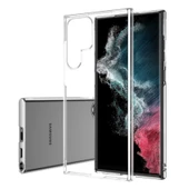 Samsung Galaxy S22 Ultra Kılıf Ultra İnce Sert Kamera Çıkıntılı Şeffaf Vonn Kapak thumbnail 3