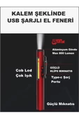 Kalem Şeklinde Şarj Edilebilir EL Feneri Güçlü Mıknatıslı Hem Ortam Aydınlatma Hem Fener Kamp Lamba - 2