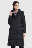 Kadın Uzun Kışlık İçi Elyaflı Astarlı Yan Fermuar Detaylı Şişme Mont thumbnail 1