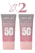 Dermokil  Power Tone-Up Güneş Koruyucu Yüz Kremi 50+Spf - 50 ML X 2 Adet - 2