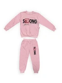 Strong Motif Kız Çocuk Eşofman MNK0625 - 12