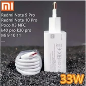 Mı Xiaomi Hızlı Şarj Aleti + Kablo 33w Redmi Note 8 9 10 Pro - 2