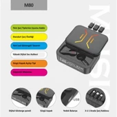 Power M80 2000 mAh Powerbanklı Bluetooth Kablosuz Kulaklık - 1