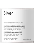 Serie Expert Silver Çok Açık Sarı Gri ve Beyaz Saçlar İçin Renk Dengeleyici Mor Şampuanı 500 ml thumbnail 5