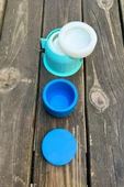 KRATER 1 Dairesel Kapaklı Kasnaklı Silikon Kap Kalıbı - 3
