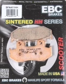 Ebc Sfa411Hh 2001-2006 Suzuki Burgman AN 400 Uyumlu Arka Fren Balatası Sinterli Balata thumbnail 1