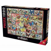 Anatolian 1000 Parça Puzzle Kelebekler / Lots Of Butterflıes 61x6 - 1