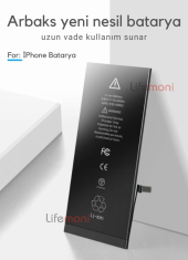 İPhone 7 Orjinal Arbaks Quattro GÜÇLENDİRİLMİŞ Batarya 2400 mAh - 5