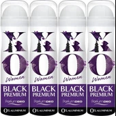 XO Deodorant 150ML Women-Kadın Black Premium (4 Lü Set) - 1