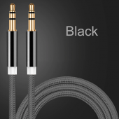 Oto Araç Oto Aux Örgü Kablo 3,5mm Ses Aktarım Audio Teyp Kablo - 1
