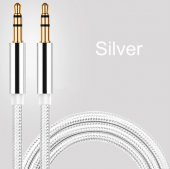 Oto Araç Oto Aux Örgü Kablo 3,5mm Ses Aktarım Audio Teyp Kablo - 3