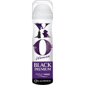 XO Deodorant 150ML Women-Kadın Black Premium (6 Lı Set) - 4