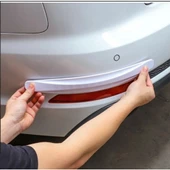 Araba Tampon Koruyucu Karbon Desenli Beyaz - 1