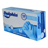 Dolphin Pudrasız Mavi Nitril Eldiven Orta Boy (M) 100 Lü Paket - 2