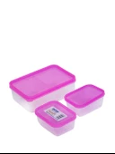 Urve Saklama Kabı 3 Lü Pembe - 1