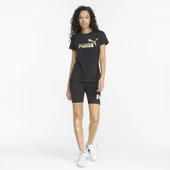 Puma 84830301 Ess+ Metallic Logo Tee Kadın Spor Tişört - 3