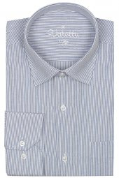 Beyaz Erkek Klasik Kesim Tek Cepli Uzun Kollu Erkek Gömlek - 1