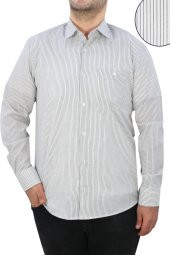 Erkek Klasik Kesim Tek Cepli Uzun Kollu Beyaz Erkek Gömlek - 2