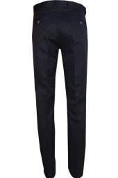 Lacivert Armüllü Klasik Erkek Keten Pantolon - 2