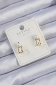 Xuping Gold Renk İnci Taşlı Halka Küpe - TJ-BKP9386 - 1