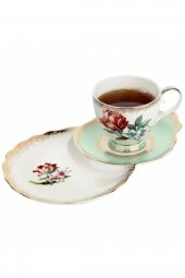 Bone Yeşil 2Li Çay Fincan Seti 260Ml - 1
