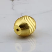 Topuz Düğme Çizgili Metal Kulp Gold Altın Çekmece Mobilya Mutfak Dolabı Dolap Kulpu Kulbu Kulpları thumbnail 4