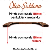 Meriç 128 mm - 12.8 cm Eskitme Antik Bakır Metal Mobilya Mutfak Dolabı Dolap Kulpu Kulbu Kulpları - 2