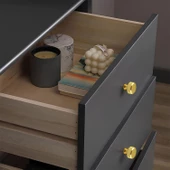 Taç Çizgili Düğme Metal Kulp Gold Altın Çekmece Mobilya Mutfak Dolabı Dolap Kulpu Kulbu Kulpları thumbnail 3