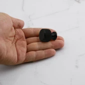 Taç Küçük Düğme Metal Kulp Siyah Çekmece Mobilya Mutfak Dolabı Dolap Kulpu Kulbu Kulpları thumbnail 3