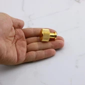 Taç Küçük Düğme Metal Kulp Gold Altın Çekmece Mobilya Mutfak Dolabı Dolap Kulpu Kulbu Kulpları thumbnail 4