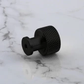 Taç Küçük Düğme Metal Kulp Siyah Çekmece Mobilya Mutfak Dolabı Dolap Kulpu Kulbu Kulpları thumbnail 4