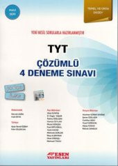 Esen Yayınları TYT Çözümlü 4 Deneme Sınavı Mavi Seri - 1